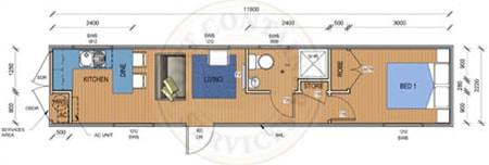 40' accommodation unit