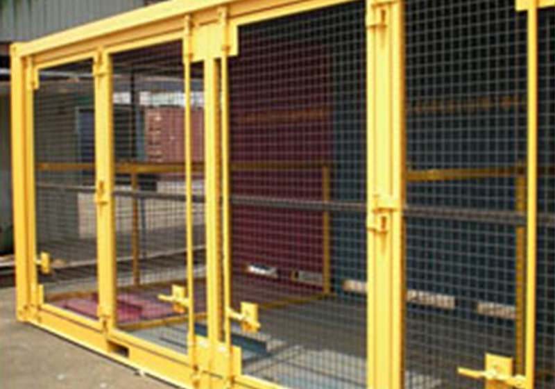 Rolling Door and mesh partition