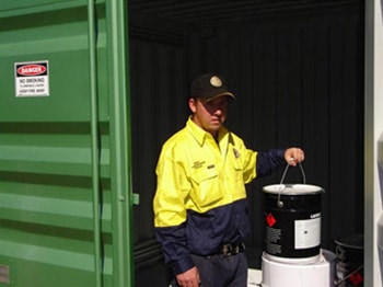 Storing Chlorine Container