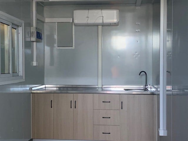 shipping containers leasing kitchenette